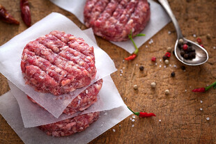 新鲜牛肉 肉饼