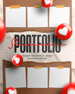 創(chuàng)意心形裝飾的作品集展示