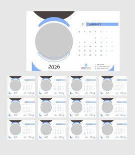 2026年日歷模板 