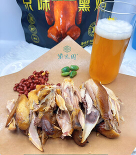 烤雞配啤酒