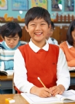 小学生微笑