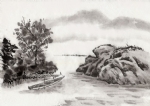 水墨山水画