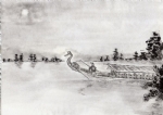 龙舟水墨画