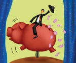 国外金融插画