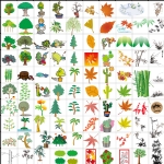 树木植物矢量