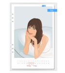 矢量美女月历