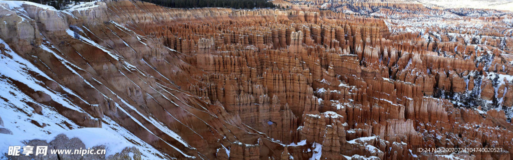 克罗拉多大峡谷雪景