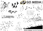 Go Media出品矢量素材-鸟类剪影