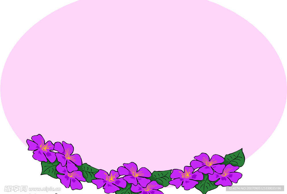 花卉边框