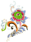 花草水墨画