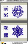 中国蓝印花纹