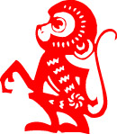 猴子剪纸