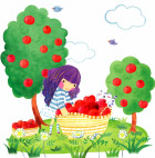 採苹果的女孩