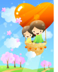 矢量卡娃伊小孩子7