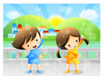 矢量卡娃伊小孩子12
