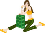 卡通女孩插画