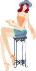 女孩插画