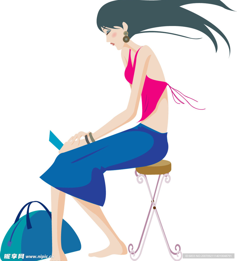 时尚美女插画