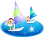 帆船 儿童