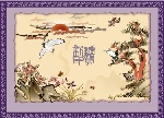 仙鹤、松树、吉祥图-国画艺术矢量图，ai格式