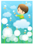 矢量卡娃伊小孩子3
