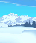 矢量雪山
