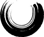 半月形-水墨效果