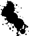 喷溅形-水墨效果