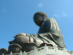 香港大屿山大佛侧面
