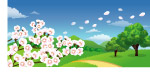 韩国矢量风景图