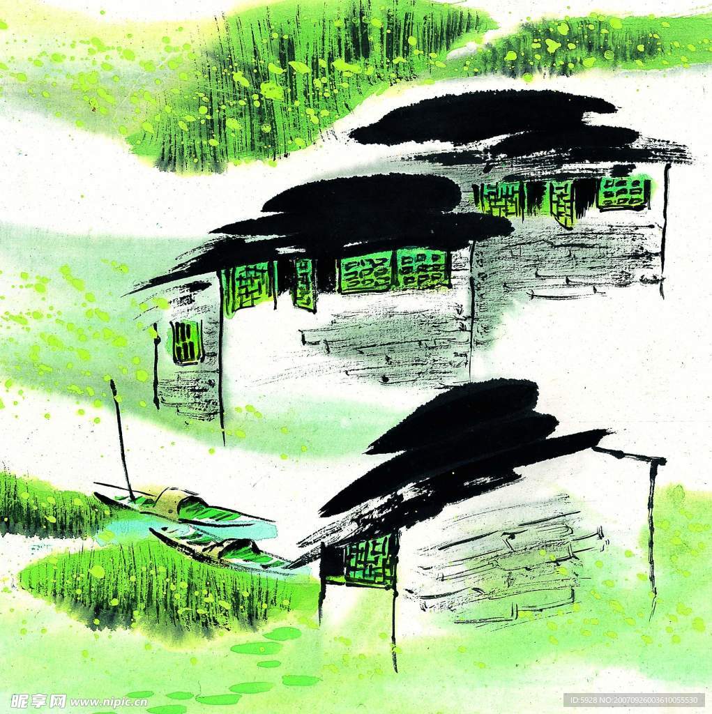 水墨风格之春
