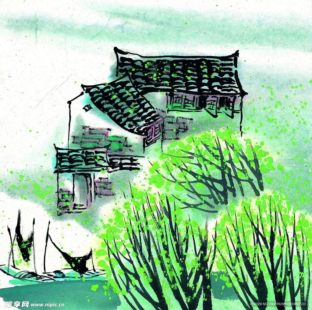 水墨风格之春
