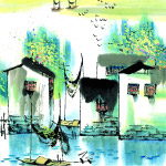 水墨风格之春