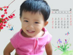 宝贝2008日历二月