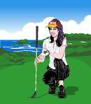 高尔夫球美女
