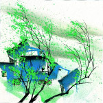 水墨风格之春