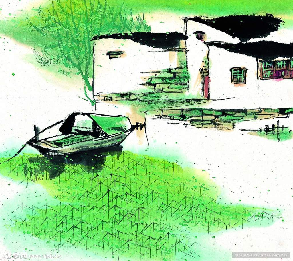 水墨风格之春