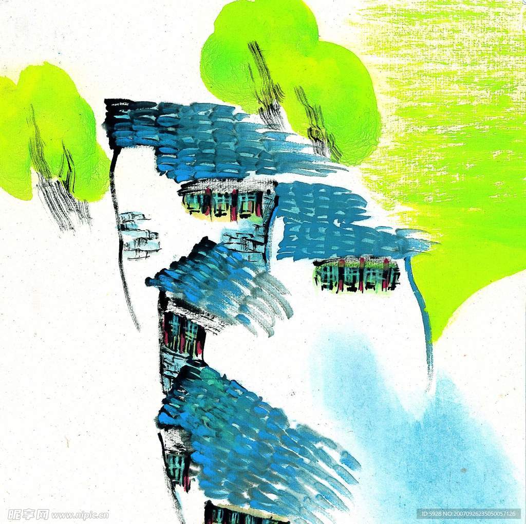水墨风格之春