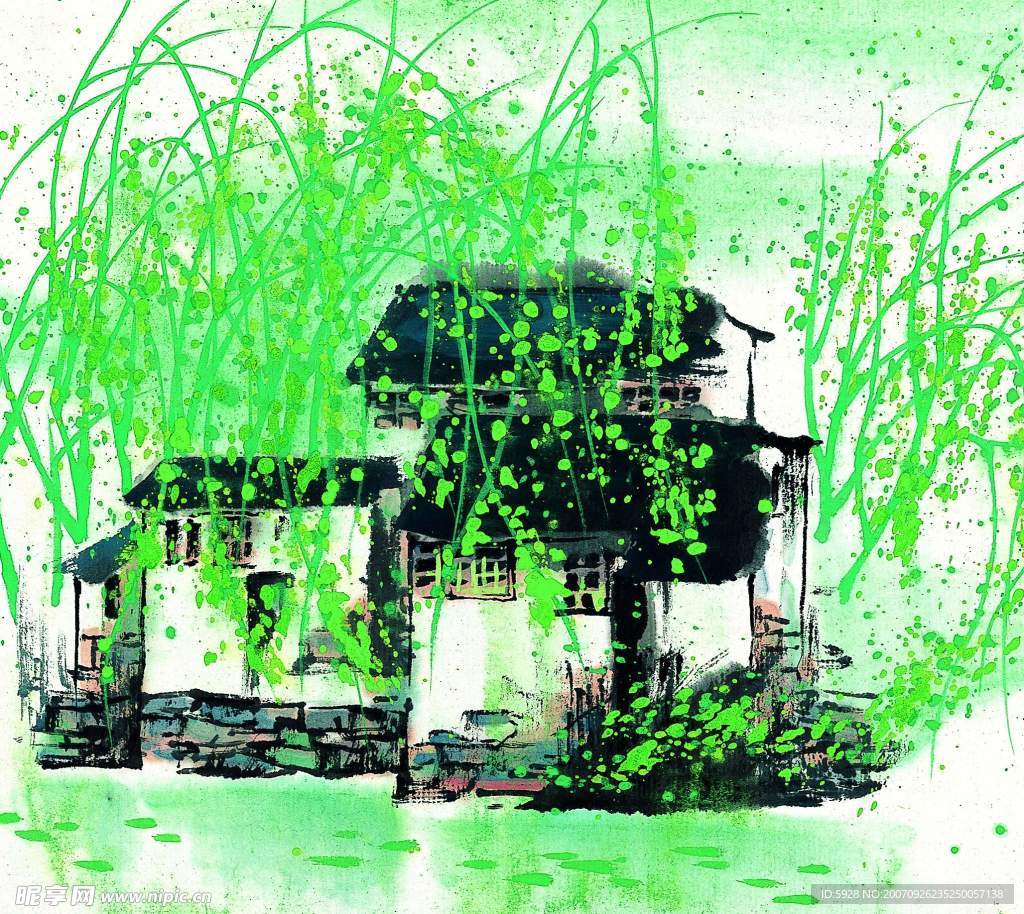 水墨风格之春