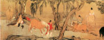 赵孟頫 浴马图