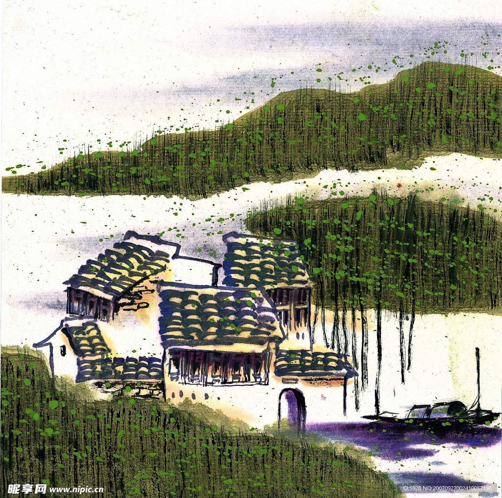 水墨风格之春