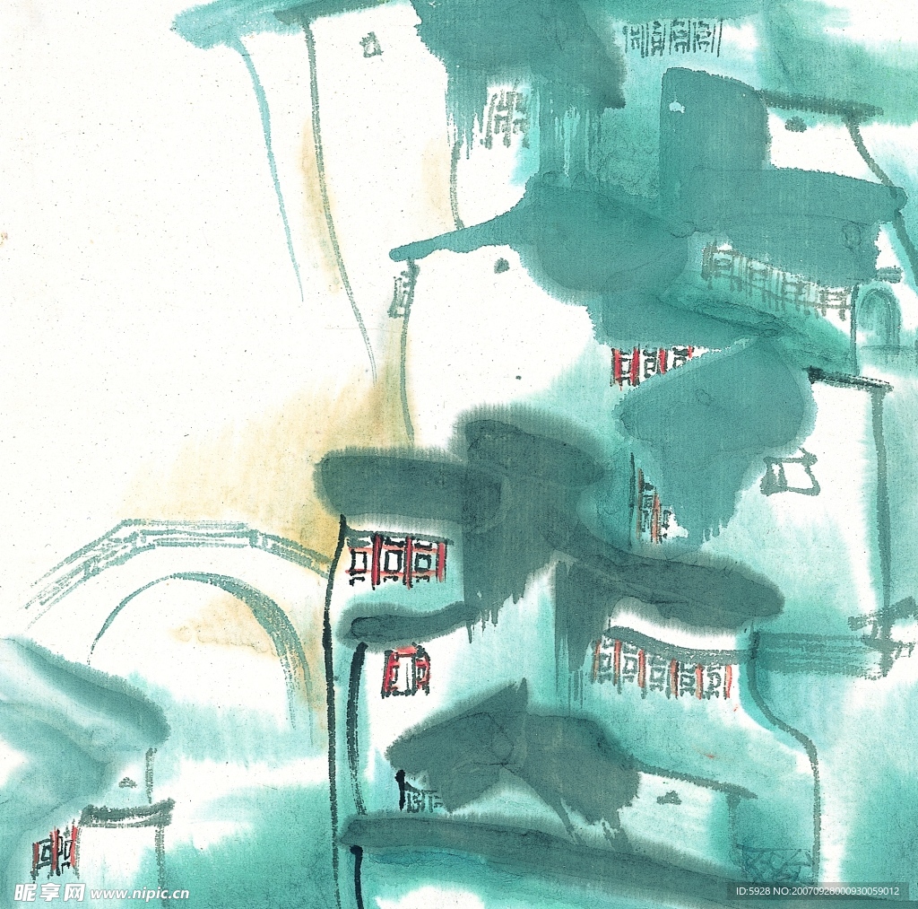 水墨风格之夏