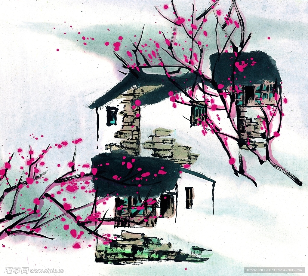 水墨风格——秋