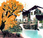 水墨风格——秋