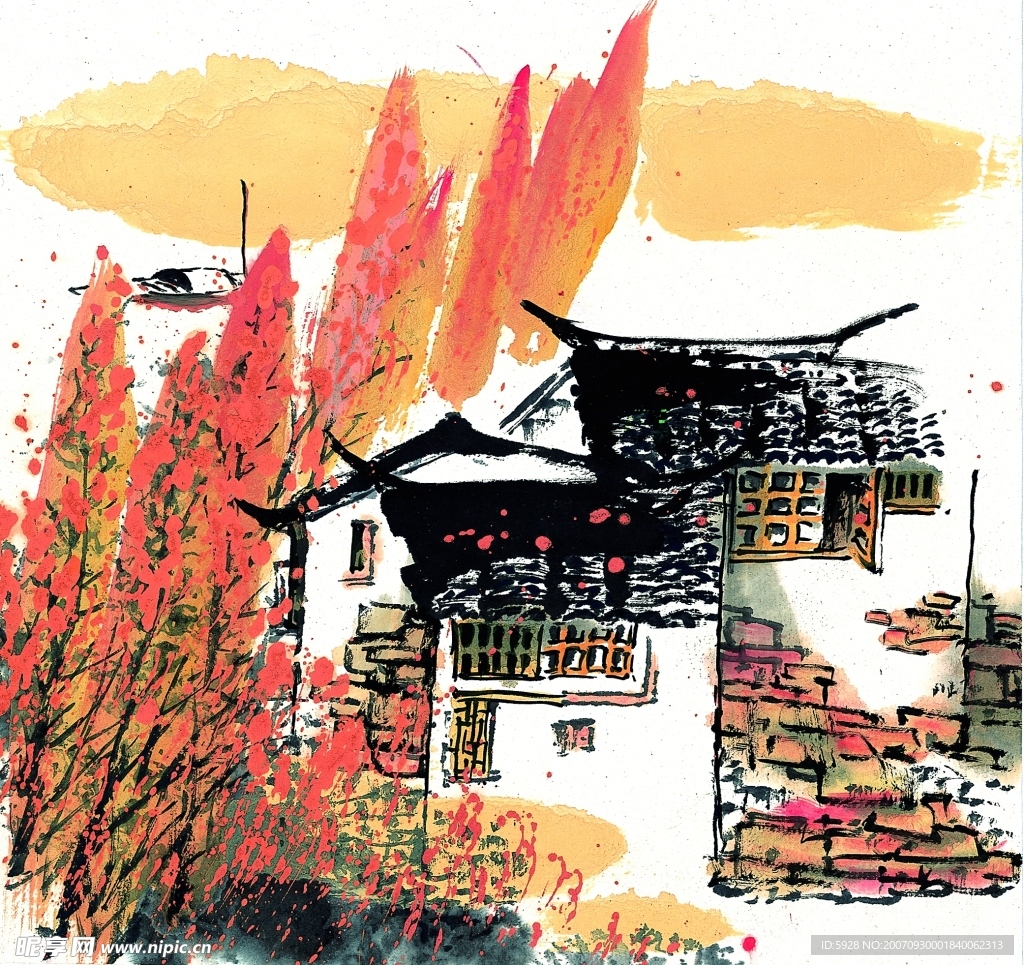 水墨风格——秋