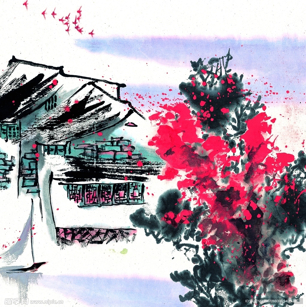水墨风格——秋