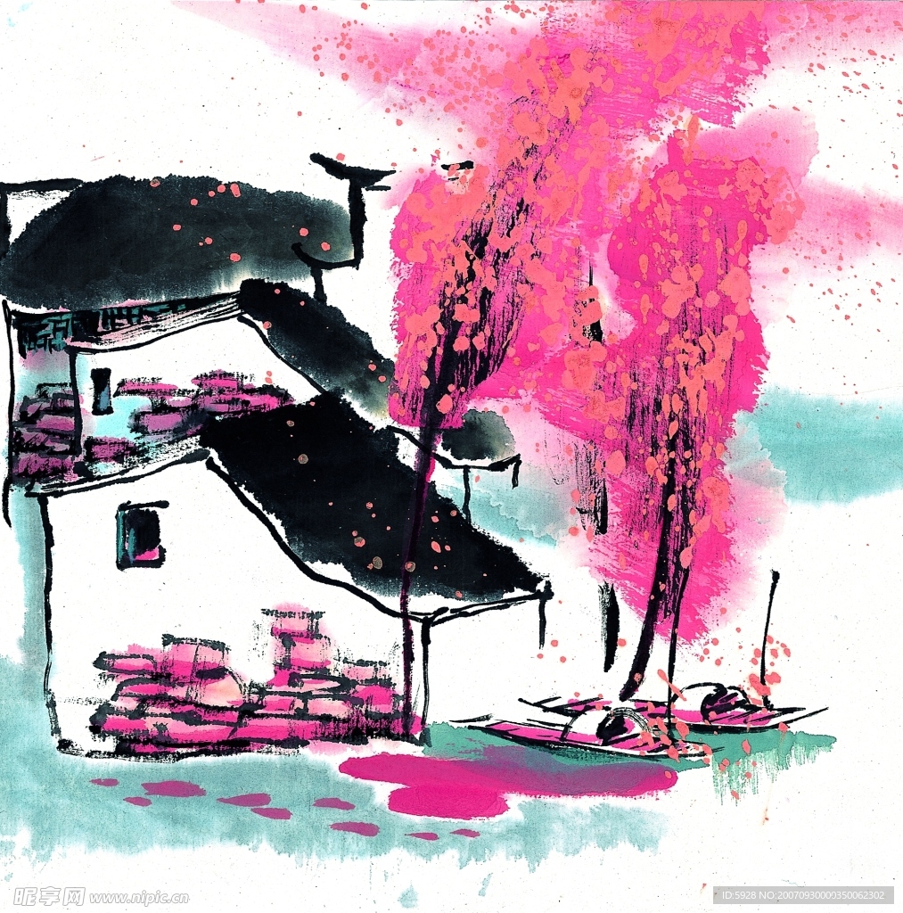 水墨风格——秋