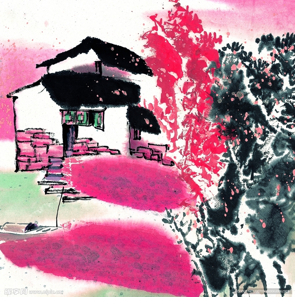 水墨风格——秋