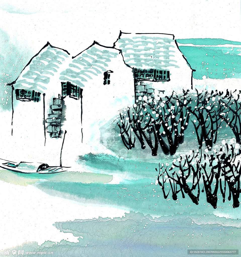 水墨风格——冬