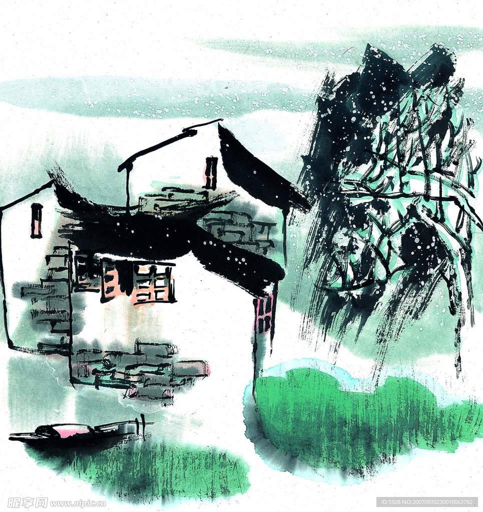 水墨风格——冬